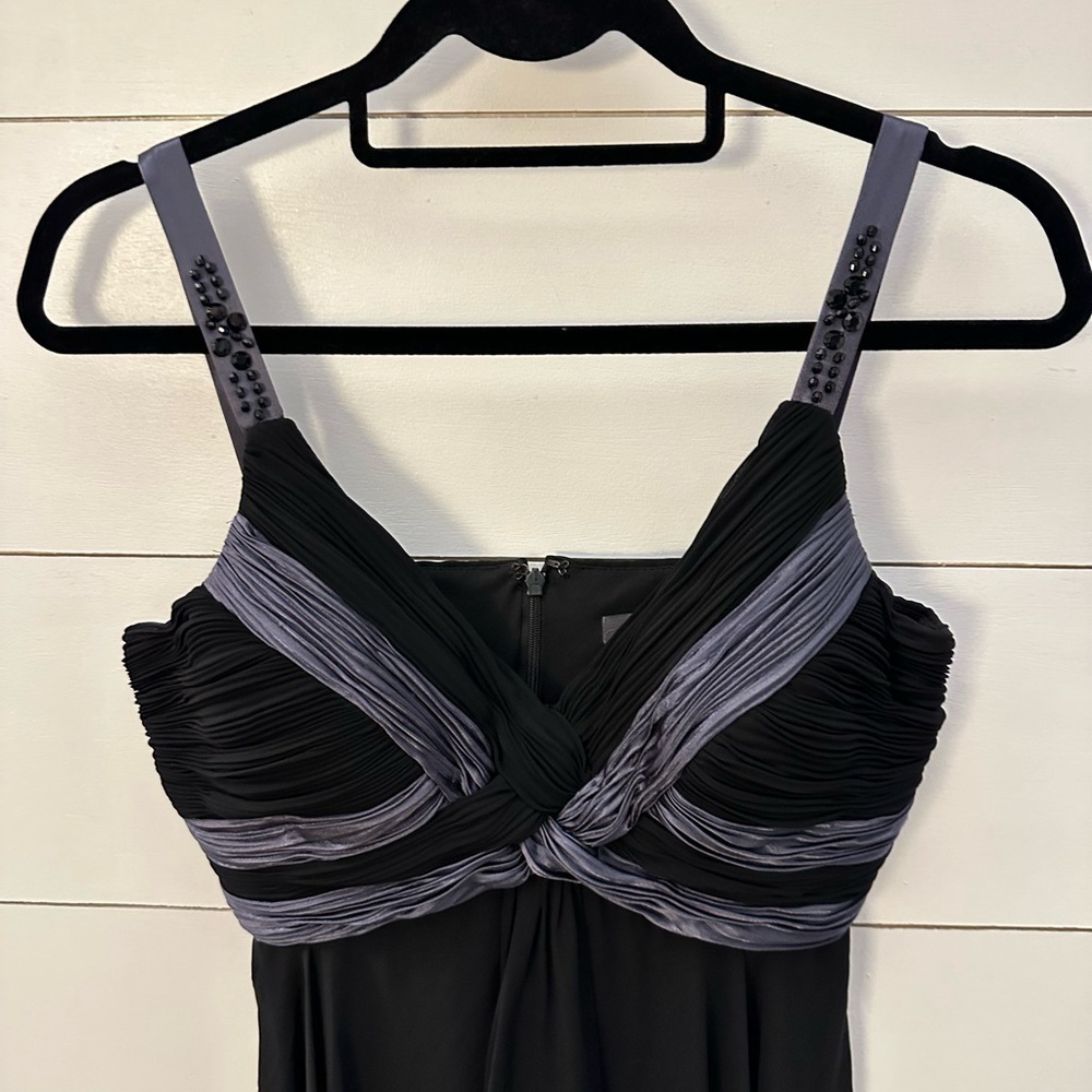 Y2K Vintage black babydoll Dressbarn midi prom party woman evening dress 10 - Picture 5 of 15